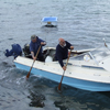 Paddling the dive boat Halsewell.