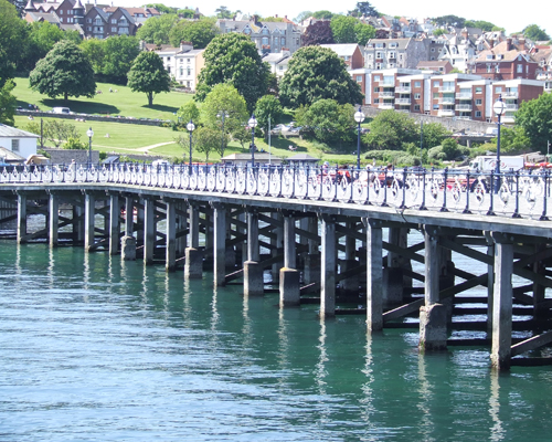 A view of Swanage Pier.