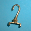 Gold pocket watch hook.